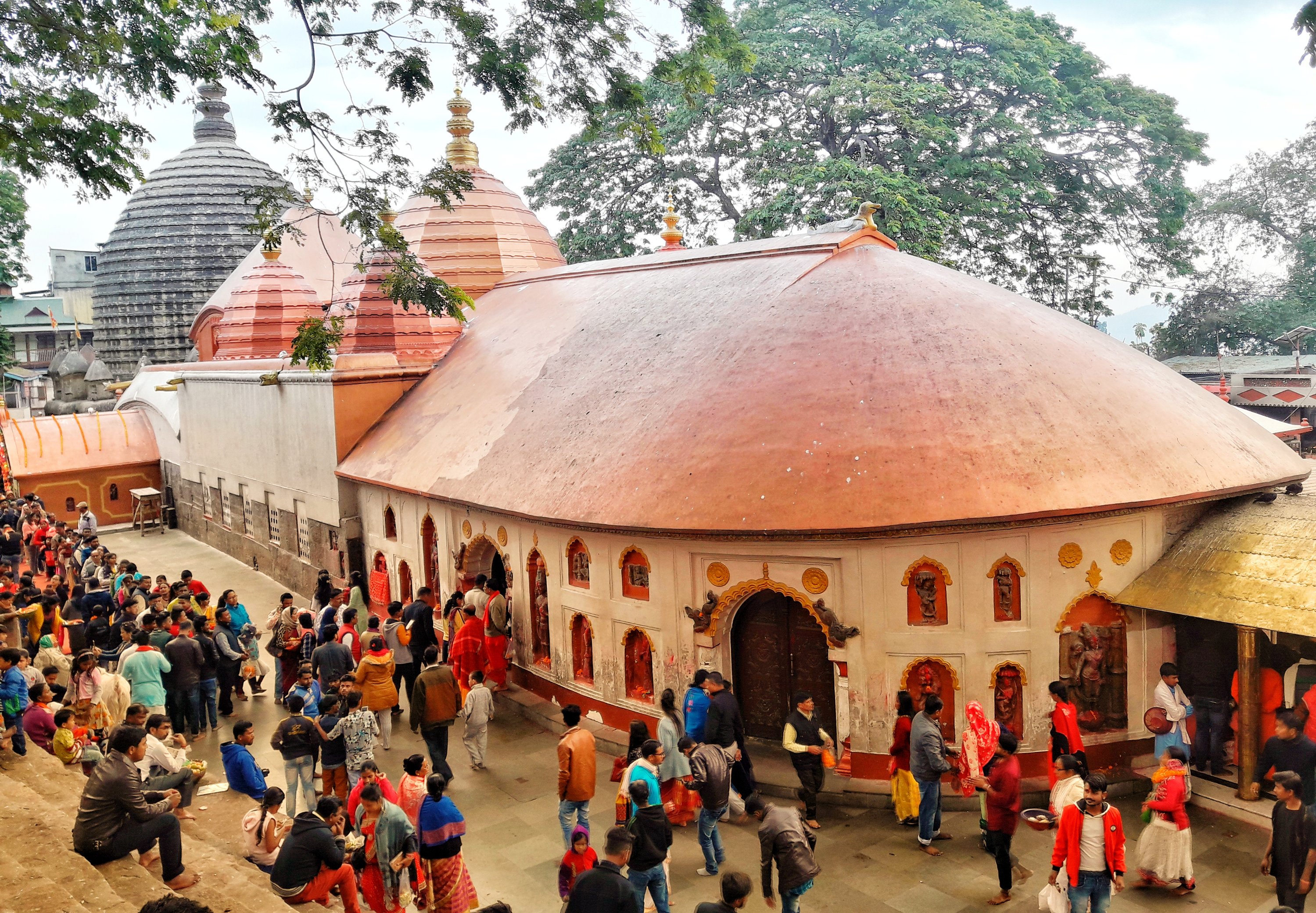 Devotees in Kamakhya temple on New Year day
